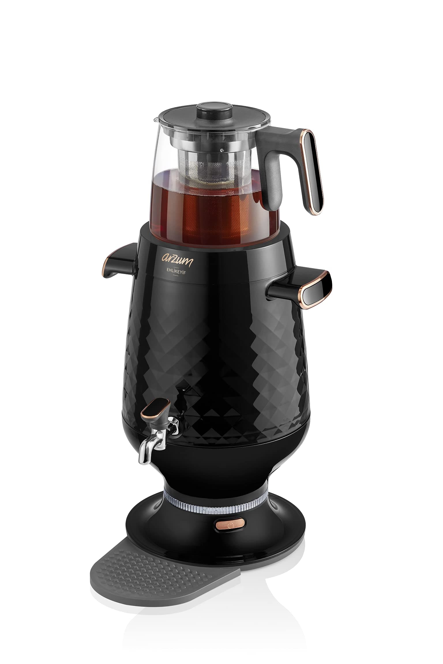 Arzum AR3083B Electric Samovar Tea Maker, 2200W, Black