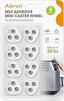 Aieve Appliance Wheels for Kitchen Appliances with 3 Ball Bearings 8 Pack