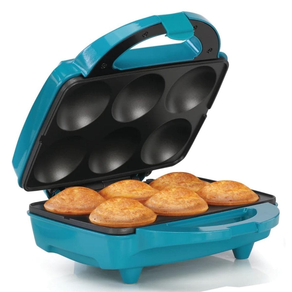 Non-Stick 6-Count Electric Cupcake Maker Machine, Teal