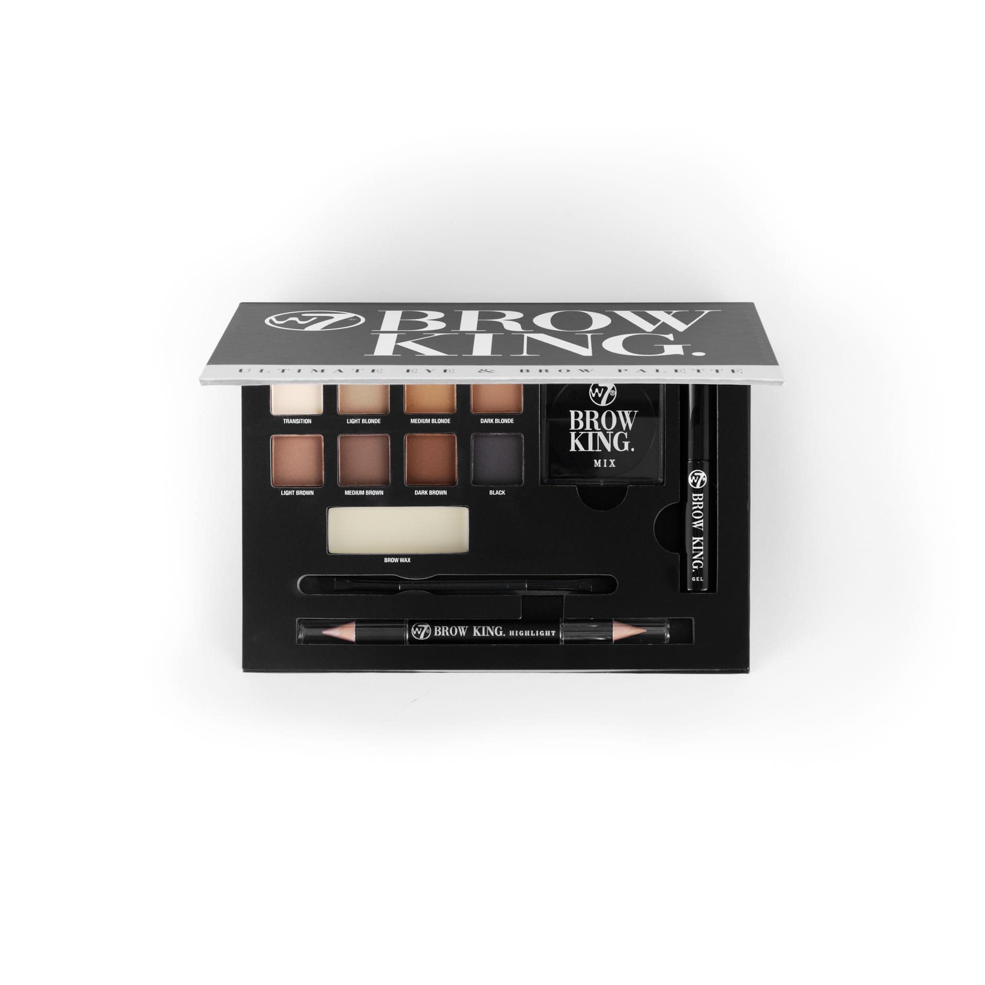 Brow King Ultimate Eyebrow Kit - Shape, Define & Groom Palette - Professional Makeup Set