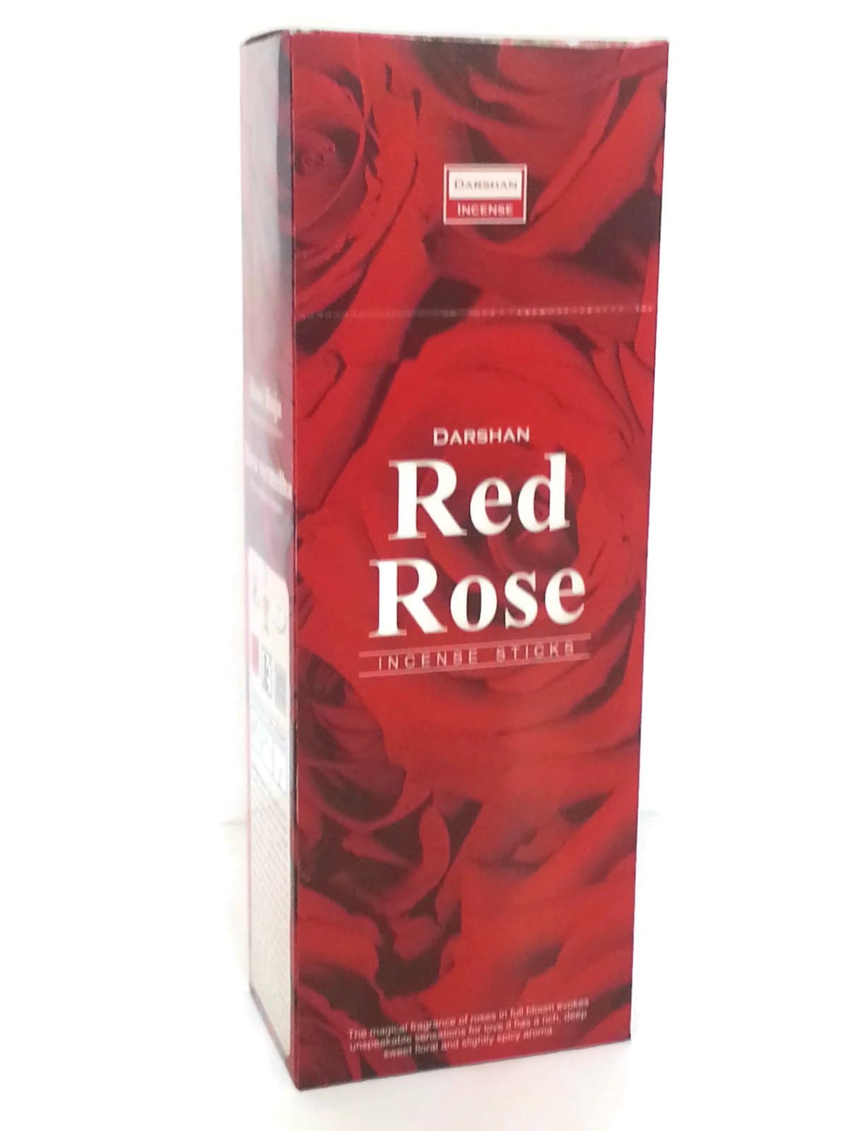 Incense Red Rose, 120 Sticks in a Six Pack Handmade in India from Darshan.