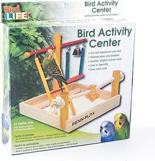 Penn-Plax Bird Life Wooden Playpen ââ‚¬â€œ Perfect for Parakeets, Lovebirds, and Parrotlets ââ‚¬â€œ Small