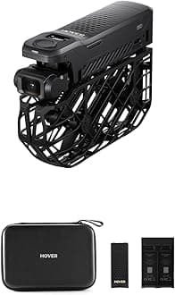 HOVERAir X1 Pro 4K Sports Camera, Foldable Flying Camera with Tracking Speed: 42KM/H, 10+ Auto Modes, Flight Anywhere with OmniTerrain, SmoothCapture 2.0 (Basic Combo)
