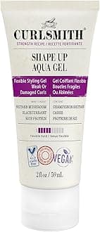 CURLSMITH (59ml) - - Shape Up Aqua Gel, Lightweight Styling Gel with Proteins for Damaged Hair (59ml)