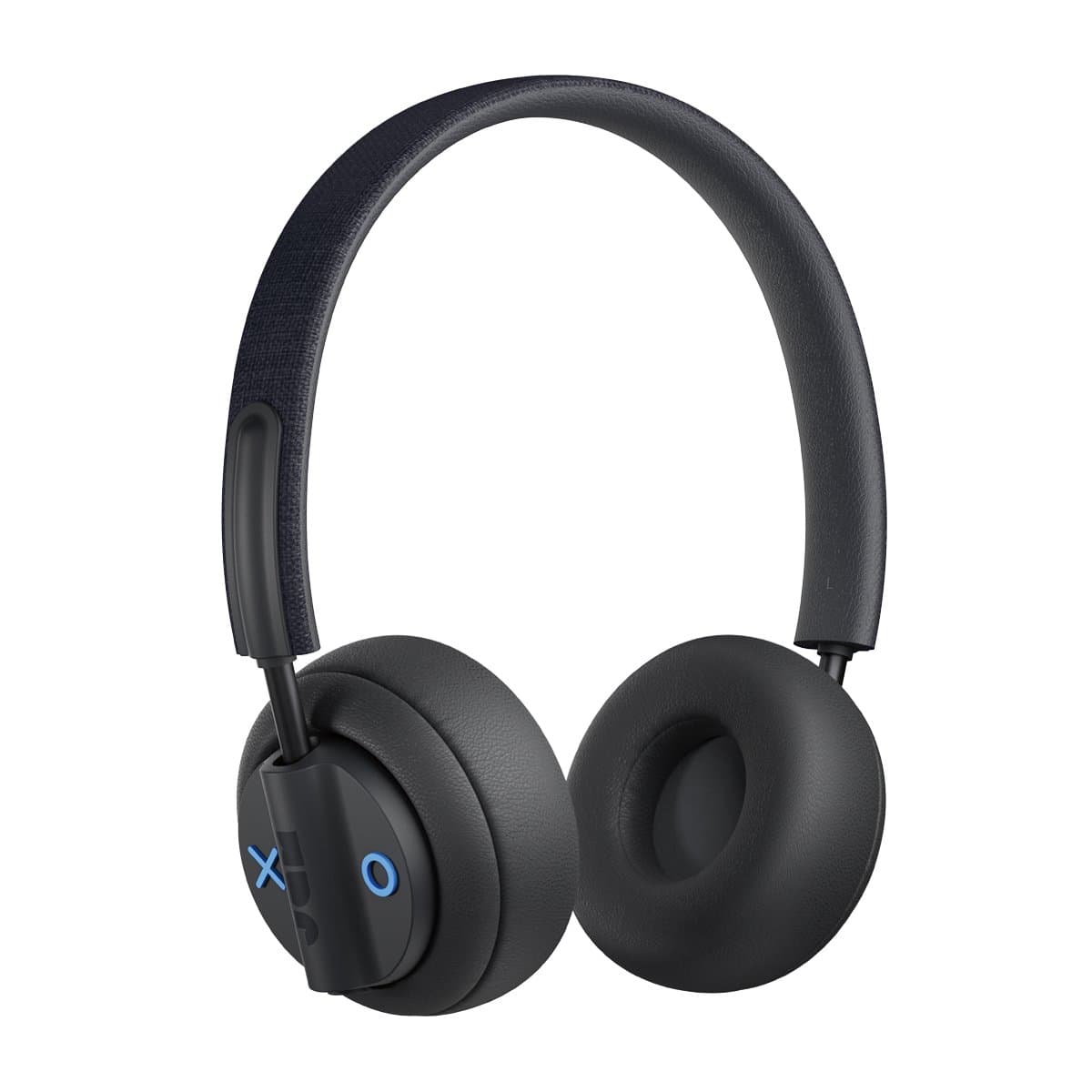 Jam Out There Active Noise Cancelling On-Ear Bluetooth Headphones, 40mm Drivers, 17 Hour Playtime, 15 Metre Range, Hands Calling, IPX4 Sweat and Rain Resistant, Portable Folding Ear Cups - Black