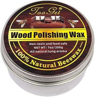 TooGet Wood Seasoning Beeswax Furniture Polish & Restoration Care Beeswax, Suit for Woods & Furniture, Bamboo, Wooden Surfaces, Wood Polish Protection - 7 OZ