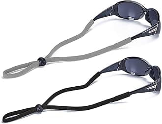 SHINKODA Adjustable Sunglasses Strap/Lanyard Sports Glasses Retainer for Men Women and Kids Color Combos Pack of 2