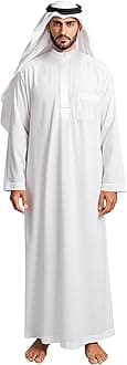 Men's Muslim Clothes Thobe Middle East Kaftan Saudi Arab Caftans Islamic Abaya Dress Dubai Robes