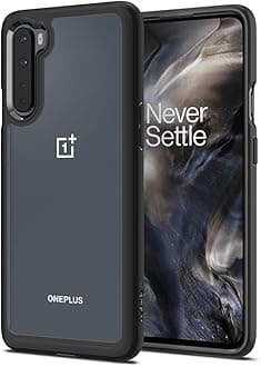 Spigen Ultra Hybrid | OnePlus Nord Case [Transparent] [Black Bumper] OnePlus Nord Back Cover | TPU+PC - Matte Black
