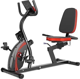 Recumbent Exercise Bike for Adults Seniors - Recumbent Bikes for Home with Magnetic Resistance, Bluetooth and App Connectivity, Pulse Sensor