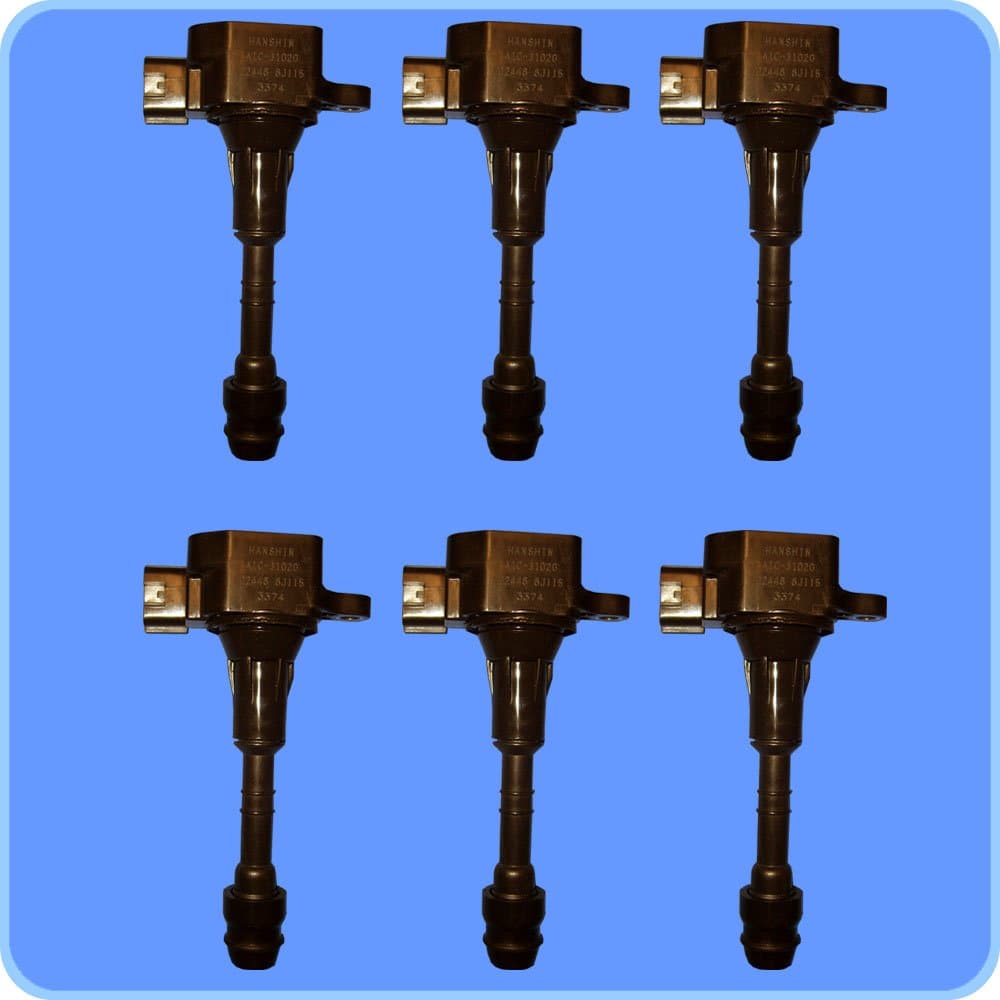 New OEM (HANSHIN) Ignition Coil Super Pack (6) Bulked Packed UF349 C1406