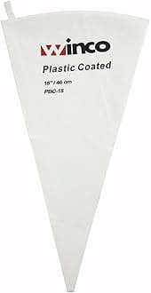 Winco Pastry Bag Cotton with Plastic Coating, 18-Inch