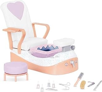 Our Generation – 18-Inch Doll Accessories– Salon Chair Playset – Spa Music & Water Sounds – Pretend Play 3+ Years– Yay, Spa Day!