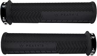 Peaty's Monarch Grips - Mushroom or Knurl/Thick or Thin - Trail Comfort, Durable, Ergonomic Finger Bars, Support Thumb Pad, All Day, All Terrain, Lock on grip MTB Enduro Downhill Ebike Mountain Bike
