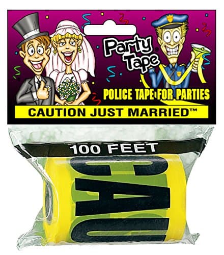 Party Tape - CAUTION JUST MARRIED - 100 Feet!