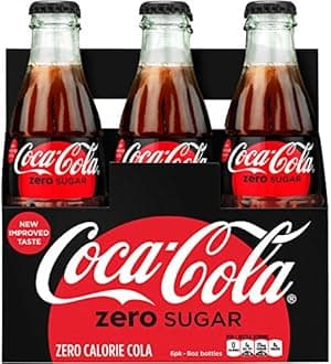 Coca-cola Zero Sugar 8oz Glass Bottles 4-6 Packs (24 Bottles) Coke