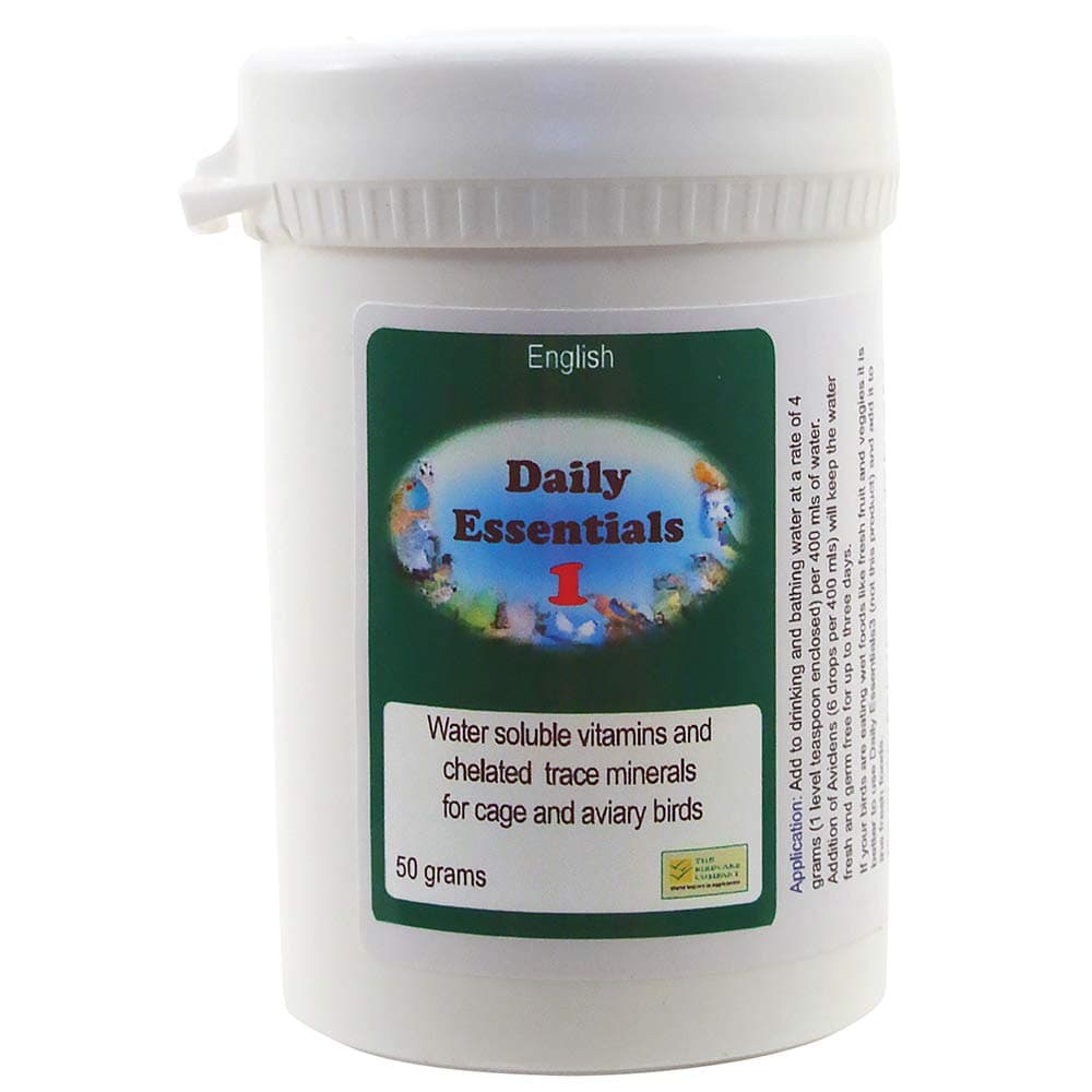 Care Bird Daily Essentials 1 Soluble Multi-Vitamins for Parrots - 50g