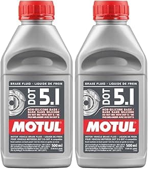 (2 Pack) 100951 100% Synthetic Brake Dot 5.1 Brake Fluid 1/2 Liter or 500 ml