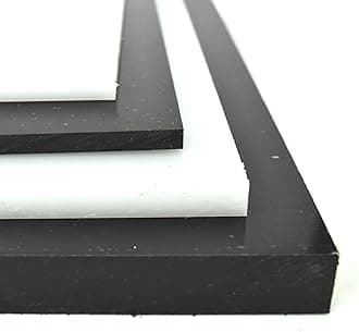 BuyPlastic Black Polypropylene Copolymer (PPC) Plastic Sheet 1" Thick, Size 12" x 48" Chemical, Impact Resistant Panel Dimensions 11.75 x 47.75 in