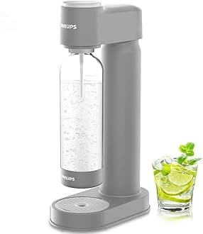 Sparkling Water Maker Soda Maker Soda Streaming Machine Quick Twist with 1L Carbonating Bottle, Seltzer Fizzy Water Maker, Compatible with Any Screw-in 60L CO2 Carbonator(NOT Included)