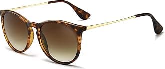 SUNGAIT Vintage Round Sunglasses for Women Men Classic Retro Designer Style