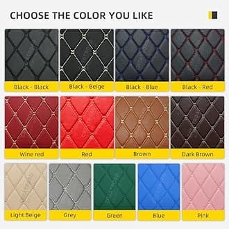 Car Trunk Mat for Kia Optima 2005 2006 2007 2008, Custom Fit PU Leather Cargo Liner, All-Weather Waterproof Rear Trunk Liner Protector, Auto Interior Accessories