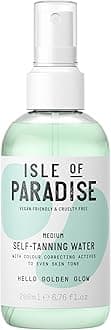 Isle of Paradise Self Tan Water Medium (200 ml) Hydrating Self Tanning Water Natural Ingredients & Vegan