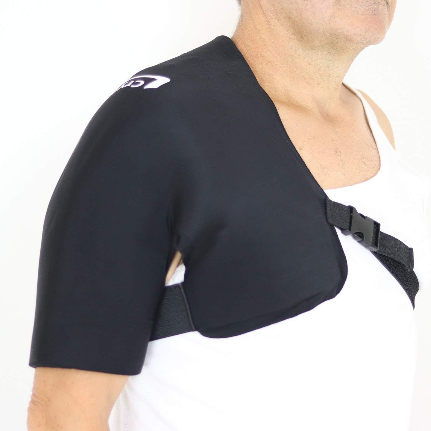 CryoGexElastic Shoulder Ice Pack Wrap - Unleakable - Very Soft (Can't Freeze)