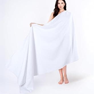 Cotton Paradise 100cm x 200cm Jumbo Size, Thick & Large 650 GSM Ringspun Genuine Bath Sheet, Luxury Hotel & Spa Quality, Absorbent & Soft Decorative Kitchen & Bathroom Turkish Towels, Snow White