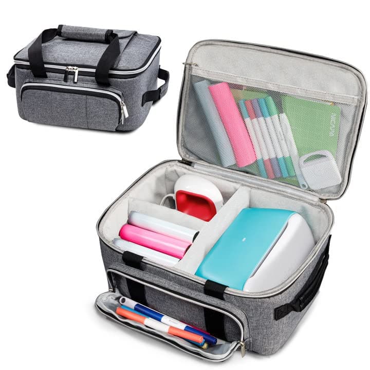Carrying Case Compatible with Cricut Joy, Easy Press Mini, Carrying Bag with Pockets for Cri cut Accessories, Cri cut Case