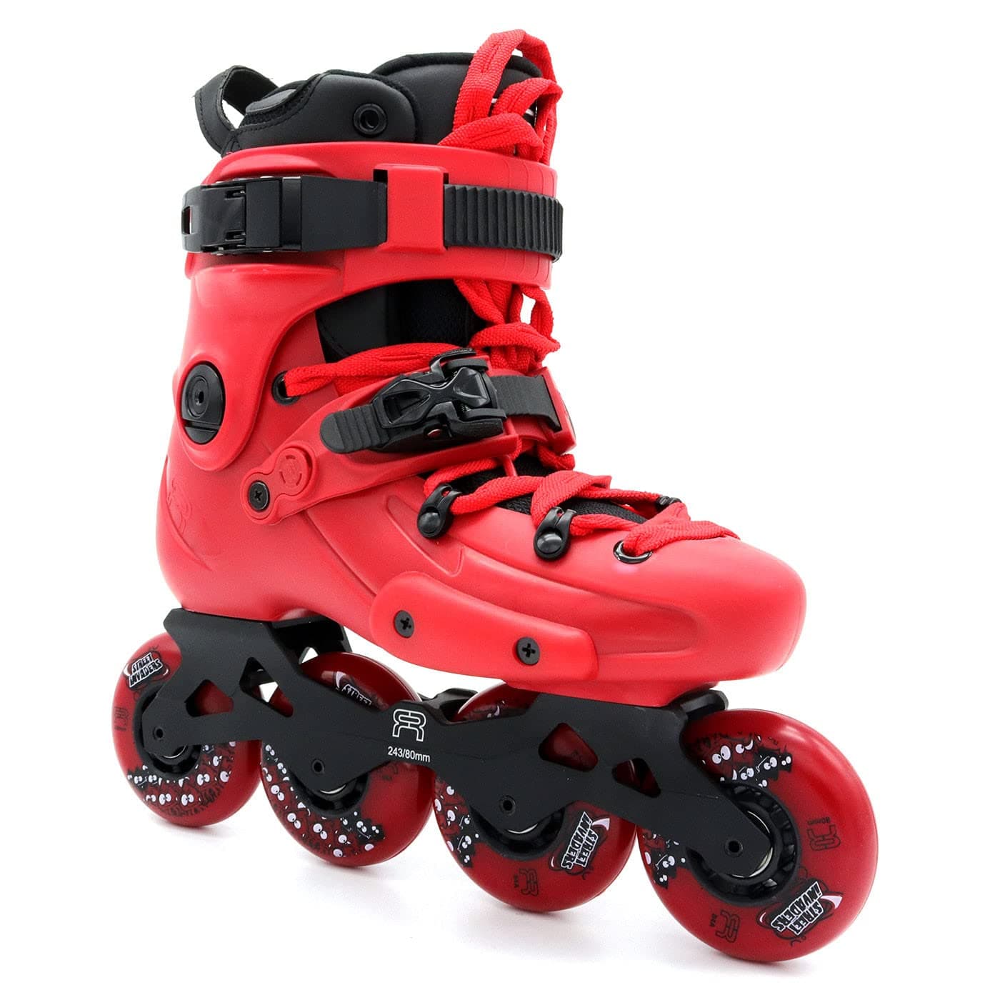 FR Skates FR1 RED 80 2019 Inline Skates for Freeride, Slalom, City Skating. Popular French Brand