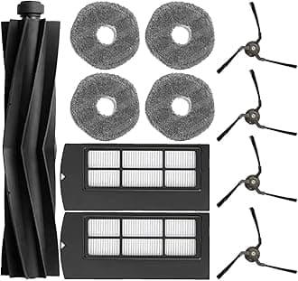 Accessories Kit for euf-y X9 Pro: Replacement Parts Main Brush Side Brush Filter Mop Pad Spare Attachments