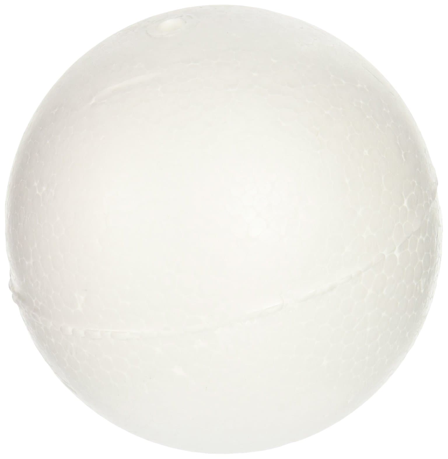 Smoothfoam6-Pack Balls Crafts Foam for Modeling, 3-Inch, White