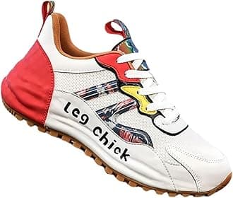 HYKJ High top leather sneakers (red, numeric_44)