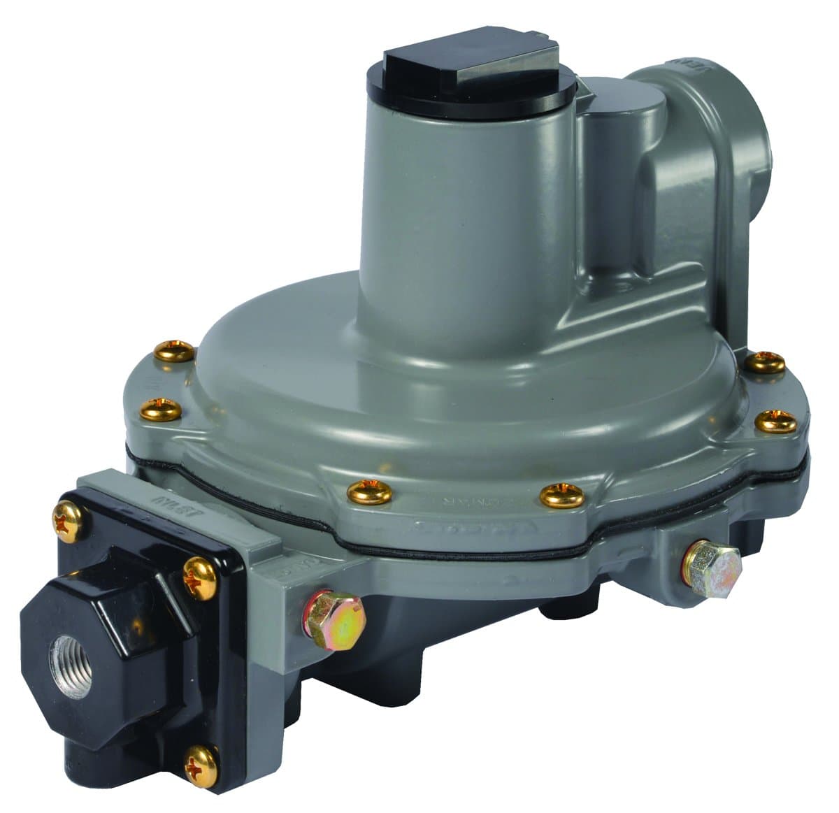 R632A-CFF Propane 2-Stage Regulator – Integral Dual Stage LP Gas Tank Regulators, 9"-13" Water Column Spring, 950,000 BTU, 1/4" x 3/4" FNPT, 250 psig Max Inlet