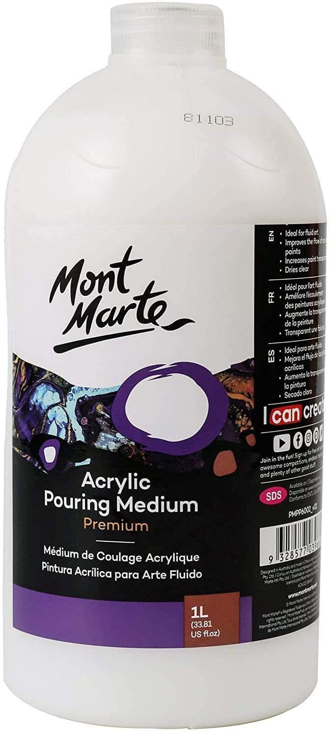 MONT MARTE Premium Acrylic Pouring Medium 1L (33.8oz)