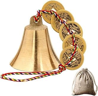 Chinese Feng Shui Bell for Wealth and Safe, Peace and Success,Feng Shui Element, Door Chime or Decor