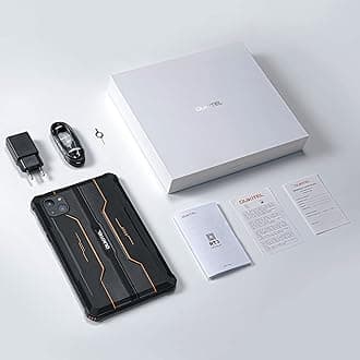 OUKITEL RT3 Rugged Android 13 Tablet - 8 Inch Waterproof-Tablet, 7GB+64GB 1TB Expandable, 5150mAh Battery Industrial Tablet PC, 16+8MP Camera, IP68&IP69K Tablet,4G Dual SIM/5G WiFi/BT5.3/OTG/NFC-Black