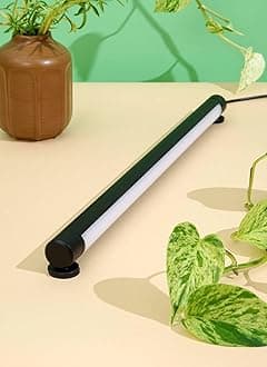 Soltech Solutions Grove™ LED Grow Light - Under-Cabinet/Shelving or Wall Mounted LED bar Light for Indoor houseplants and Herbs - Touch Control Power and dimming (Black)