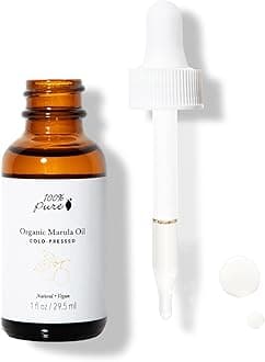 100% PURE Organic Marula Oil Cold-Pressed For Face Body Hair Hydrating Vitamins & Omega Fatty Acids Support Glowing Plumped Up Youthful Skin - Natural Moisturizer Facial Radiance - Vegan - 1oz