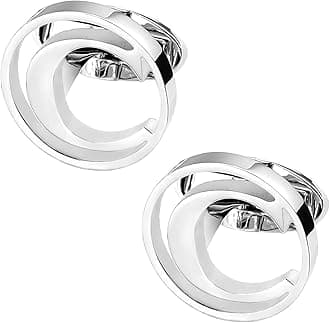 GWD Cufflinks for Men Classic Tuxedo Shirt Wedding Cuff Links Personalized Initials A-Z Gift