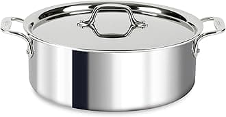 All-Clad 4506 Stainless Steel Tri-Ply Bonded Dishwasher Safe Stockpot with Lid/Cookware, 6-Quart, Silver by All-Clad