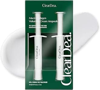 Mucin Collagen Voluming Ampoule Moisturizer Face Cream (Dual Collagen + Mucin Care) – Deep Hydrating Facial Skin Care for Women, Glow Up Skincare Essentials - 0.14 Fl Oz x 2ea (Pack of 1)