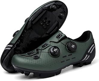 Cycling Shoes for Men and Women - Road and Mountain Bike Shoes, Outdoor Riding, Lightweight, Breathable, Reflective Striped