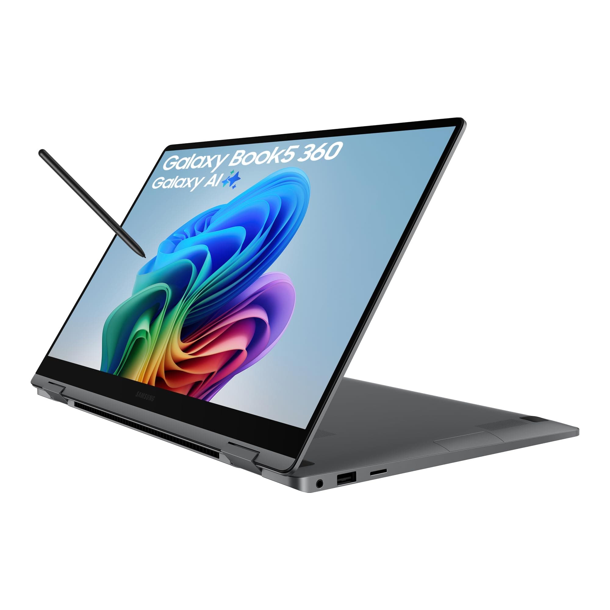 Galaxy Book5 360, Copilot+ PC (2025) 15.6", Intel Core Ultra 7 Processor, S Pen Included, 16GB RAM, 1TB Storage, Grey