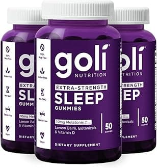 Goli Nutritional Supplement, Extra Strength Sleep Gummy 10mg Melatonin - 150 Count - Gluten-Free, Vegan, Non-GMO, and Gelatin-Free