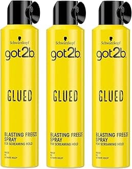Schwarzkopf got2b Glued Blasting Freeze Spray, 300 ml, Pack of 3