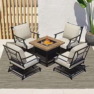 5PCS Patio Furniture Sets with 29‘’ Fire Pit
