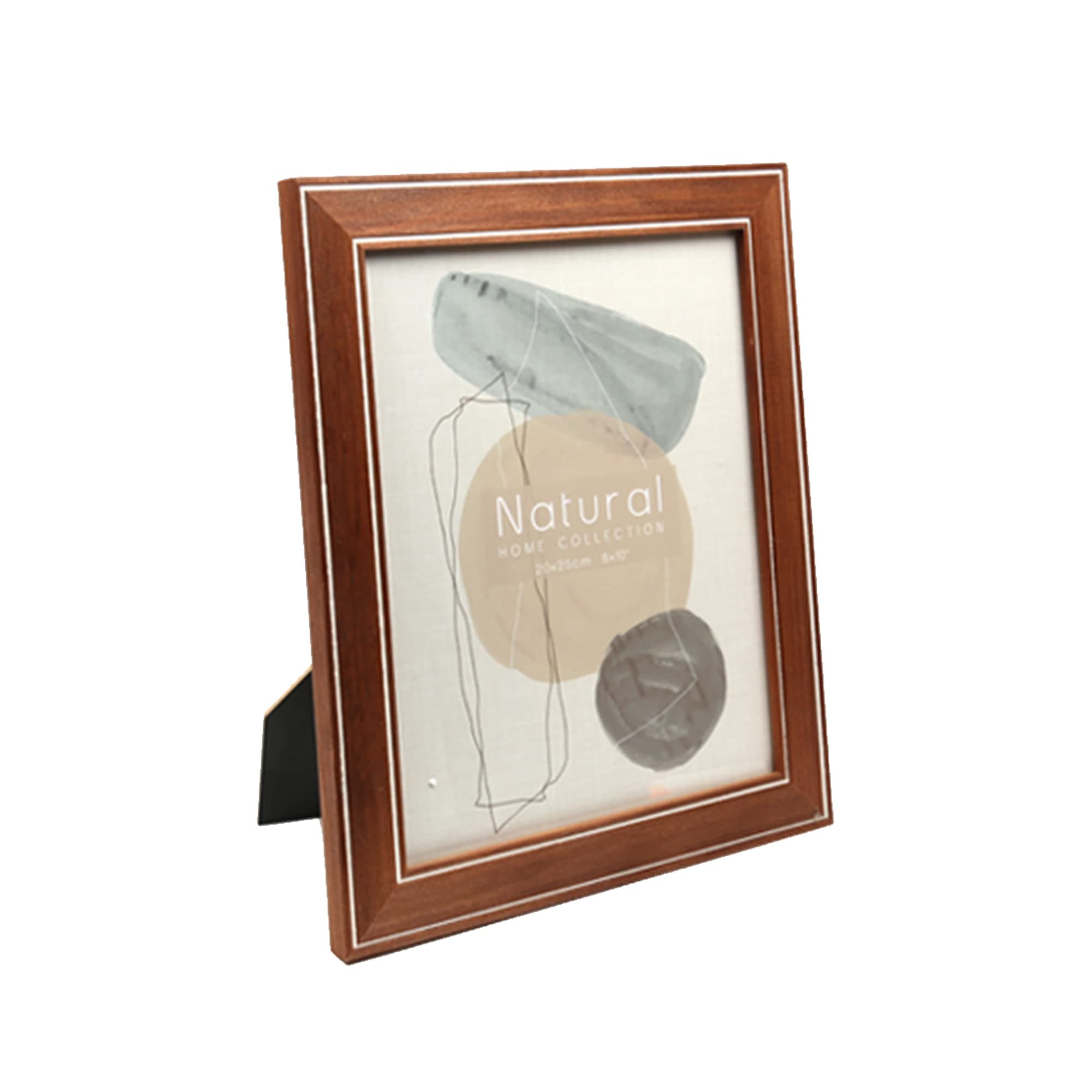 Truu DesignRustic & Modern Decorative Wall & Tabletop Picture Frame For Home & Office, 8" x 10", Brown