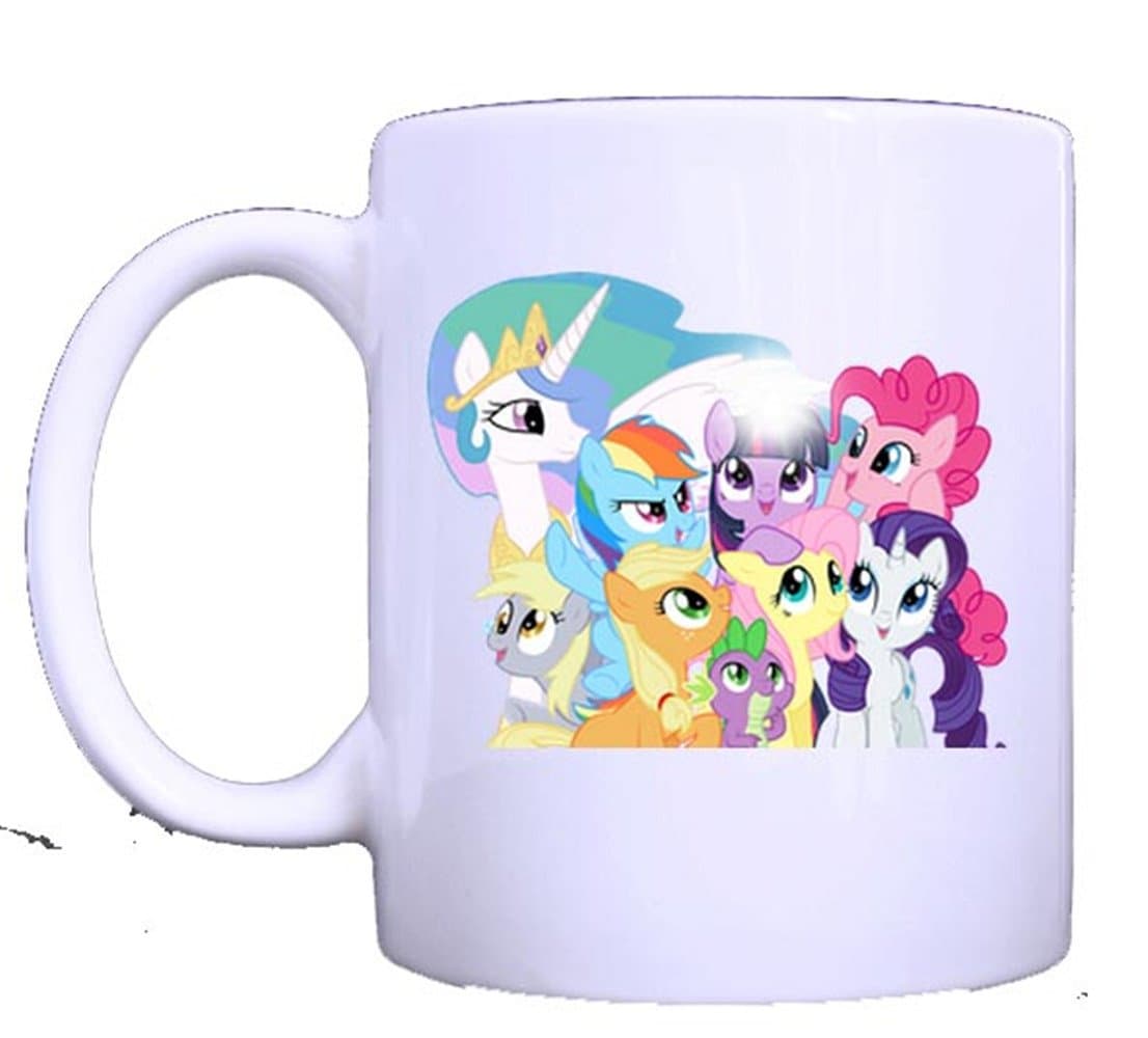 Ceramic White Mug Tea Mug Coffee Cup With My Little Pony Print